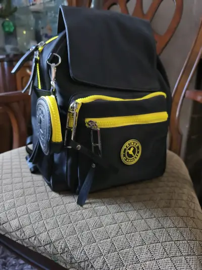 Mochila negra con amarillo Trinus by Amphora - miniatura 1