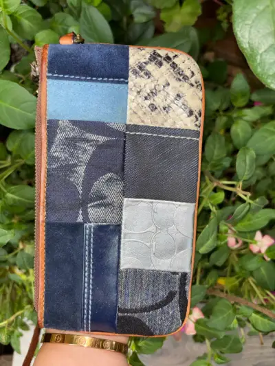Clutch Coach denim patchwork - miniatura 4
