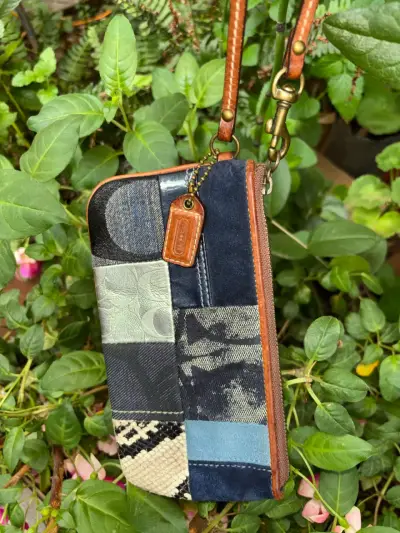 Clutch Coach denim patchwork - miniatura 5