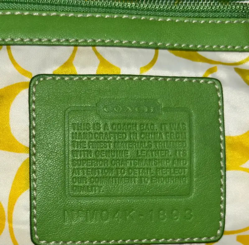 Cartera Coach hampton mini tote verde - 2