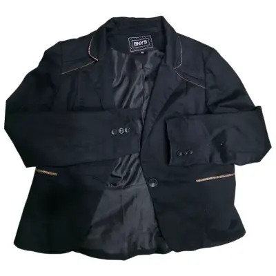 Blazer negro con detalles dorados BNY'S - miniatura 4