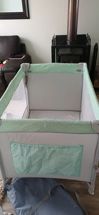 Cuna corral Infanti plegable verde - miniatura 3