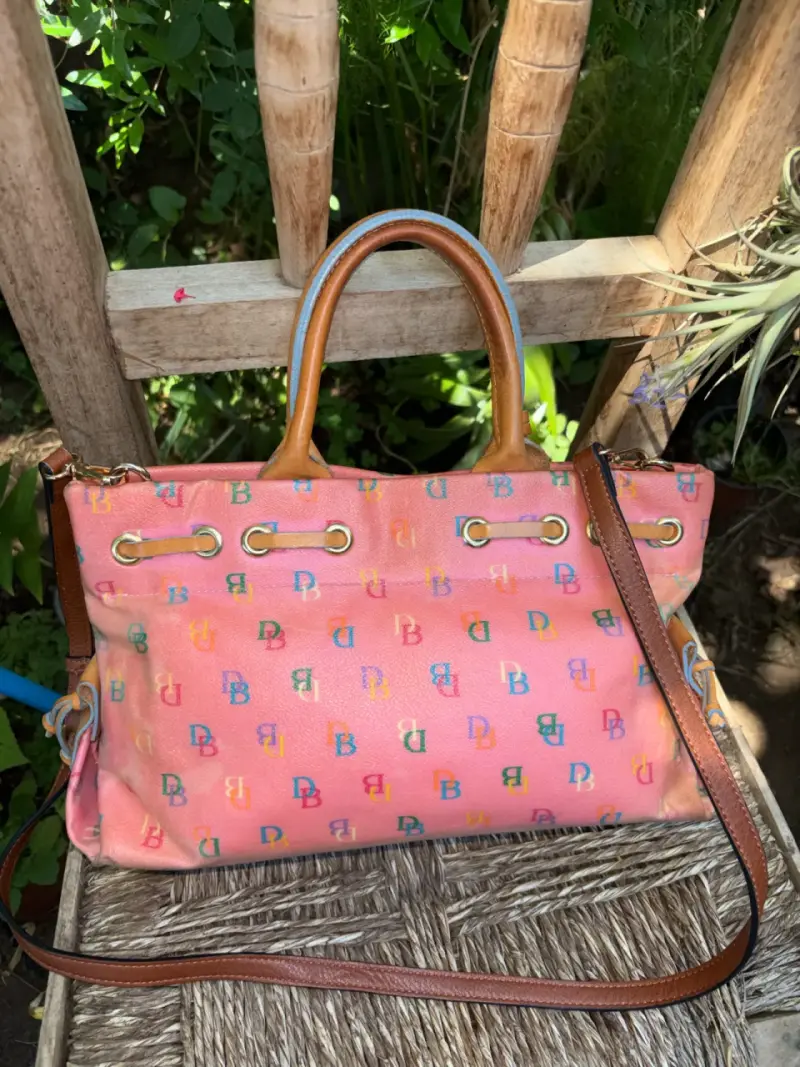 Bolso Dooney & Bourke rainbow signature rosado - 2