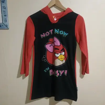 Polera Angry Birds con capucha - miniatura 1