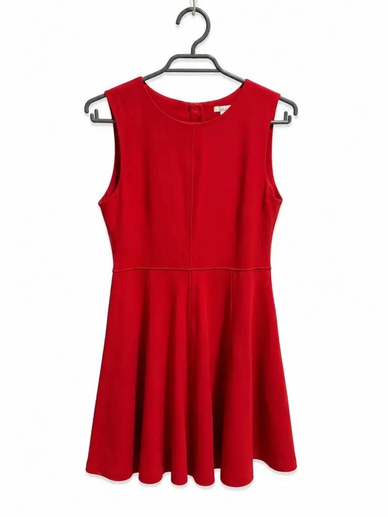 Vestido rojo sin mangas