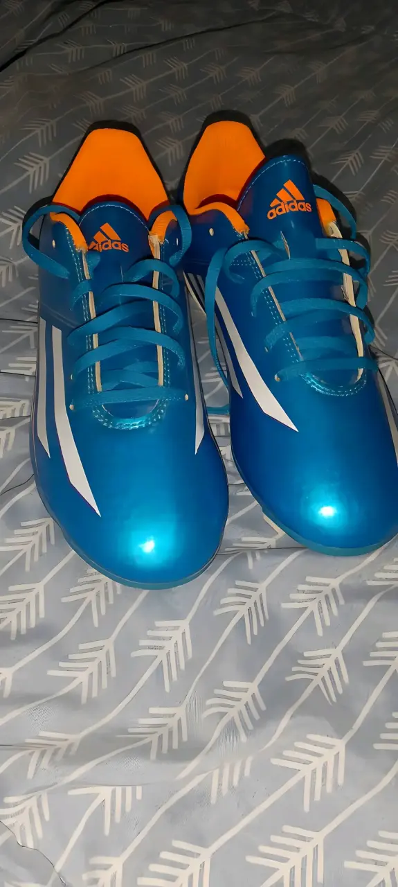 Zapatillas Adidas talla 38 color azul con naranja. - 5