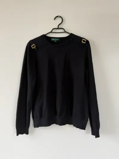 Suéter negro con hebillas Lauren ralph lauren - miniatura 1