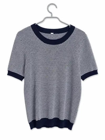 Polera de rayas azul y blanca - miniatura 1