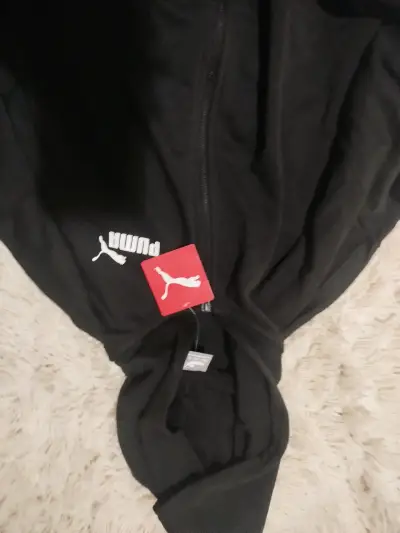 Polerón negro Puma con capucha talla XL niño - miniatura 1