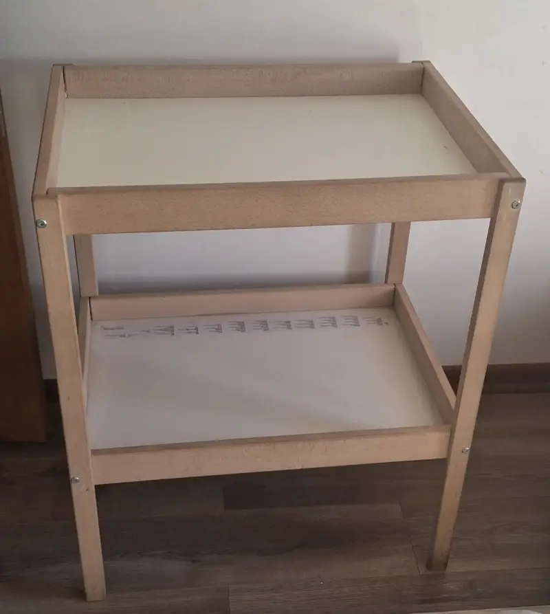 Cuna de madera con colchón incluido más mudador - 4