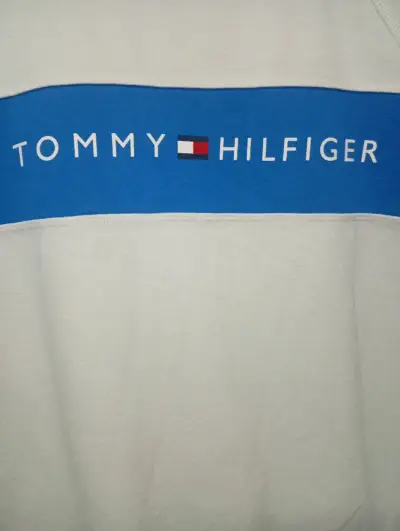 Polerón Tommy Hilfiger blanco y azul - miniatura 2