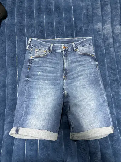 Shorts de mezclilla azul para hombre - miniatura 1
