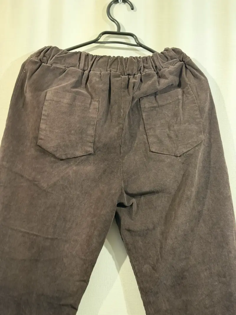 Pantalones de pana marrón oscuro franca fortuna - 4
