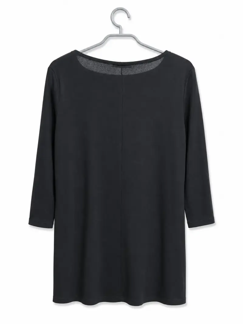 Vestido negro de manga larga Mango - 2