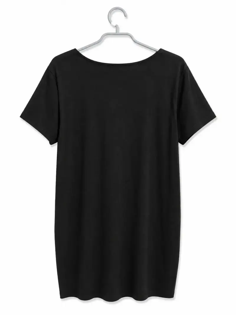 Vestido negro Forever 21 con escote cruzado - 2