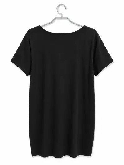 Vestido negro Forever 21 con escote cruzado - miniatura 2