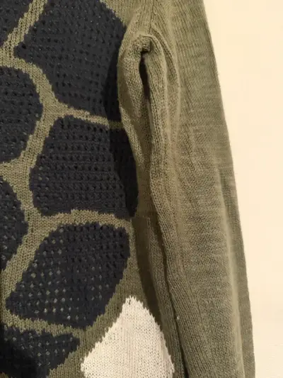 Suéter verde con diseño de tortuga Benetton - miniatura 3