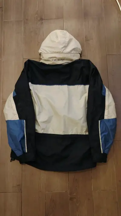 Chaqueta impermeable Columbia beige y negra - miniatura 2