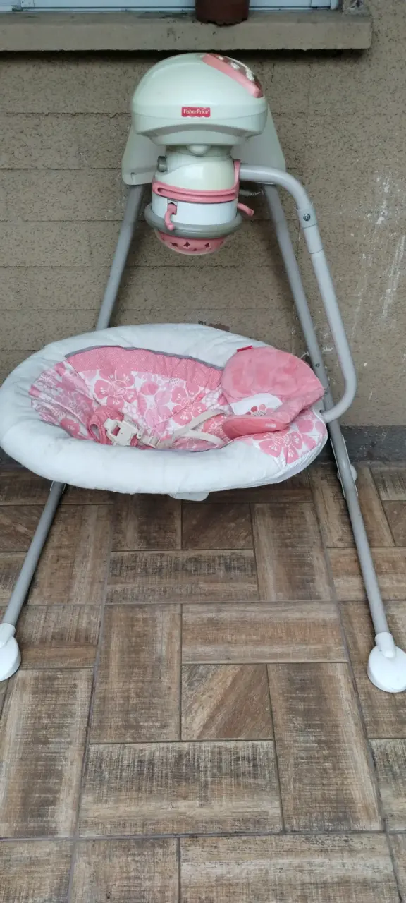 Mecedora para bebé Fisher-Price rosa - 4