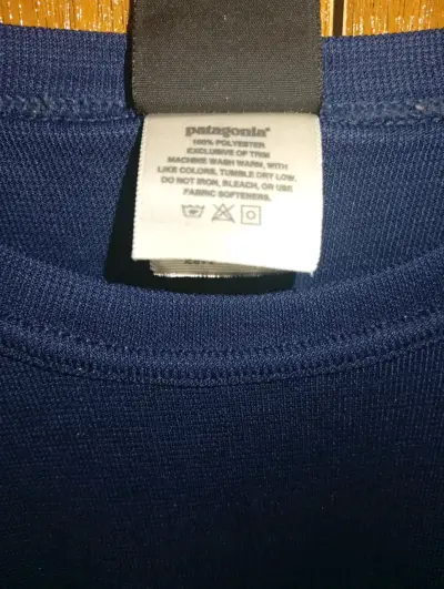 Polera Patagonia azul de algodón para hombre - miniatura 3