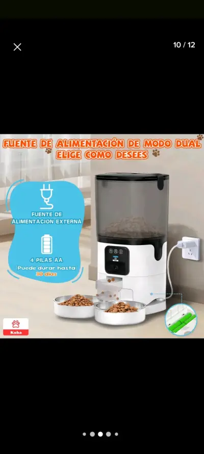 Dispensador automático de alimento para mascotas - miniatura 2