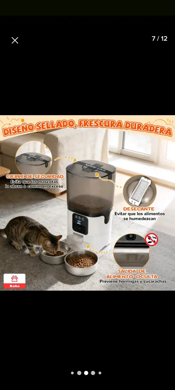 Dispensador automático de alimento para mascotas - 3