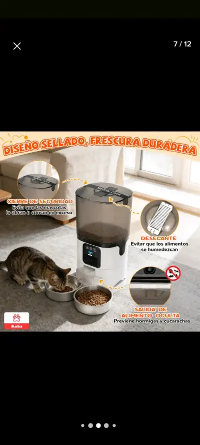 Dispensador automático de alimento para mascotas - miniatura 3