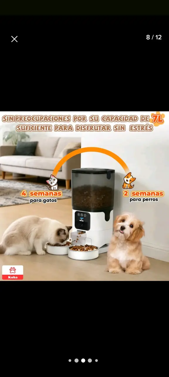 Dispensador automático de alimento para mascotas - 5
