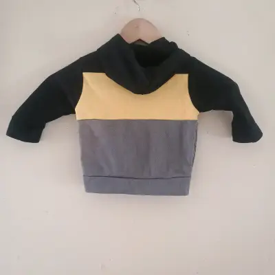 Polerón infantil con capucha tricolor - miniatura 2