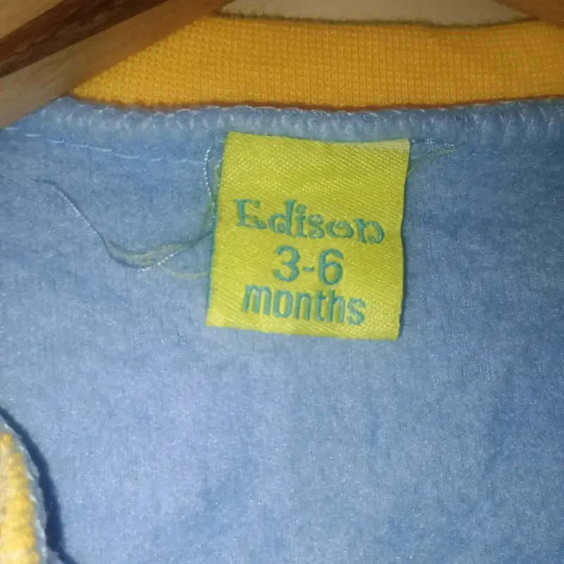 Pijama enterito azul para bebé - 4