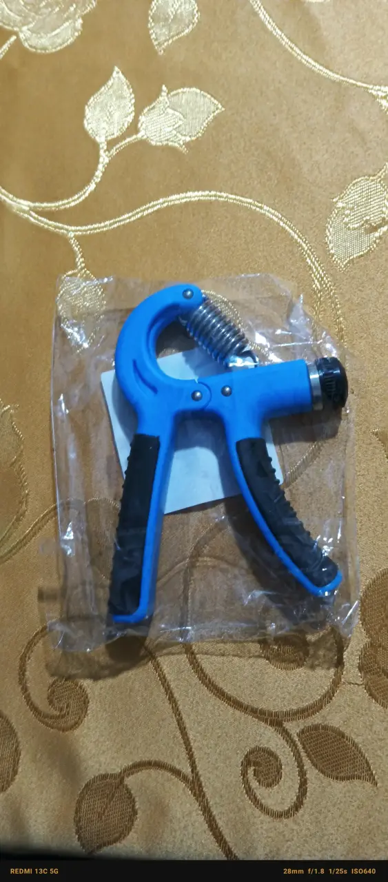 Ejercitador de mano ajustable azul