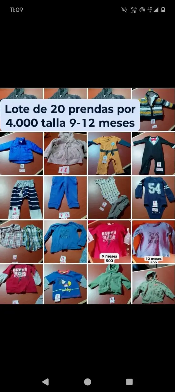 Lote de 20 prendas para bebé 9-12 meses - 1