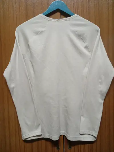 Polerón beige de algodón para hombre - miniatura 3