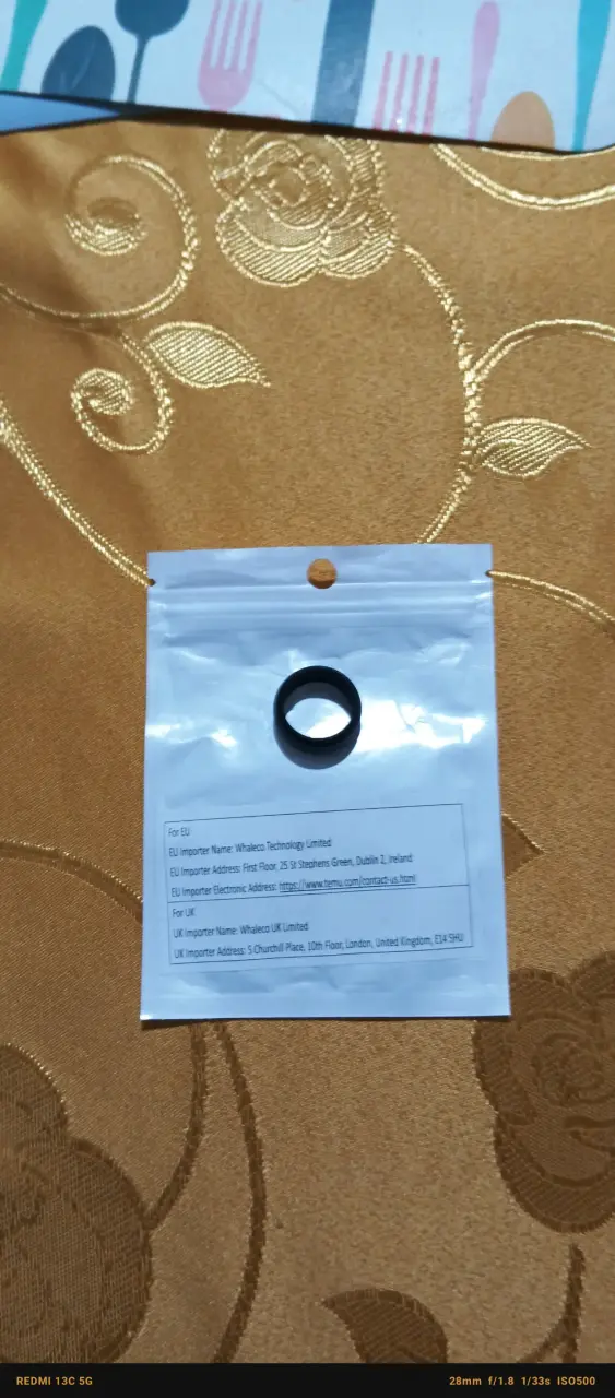 Anillo de silicona negro para fitness