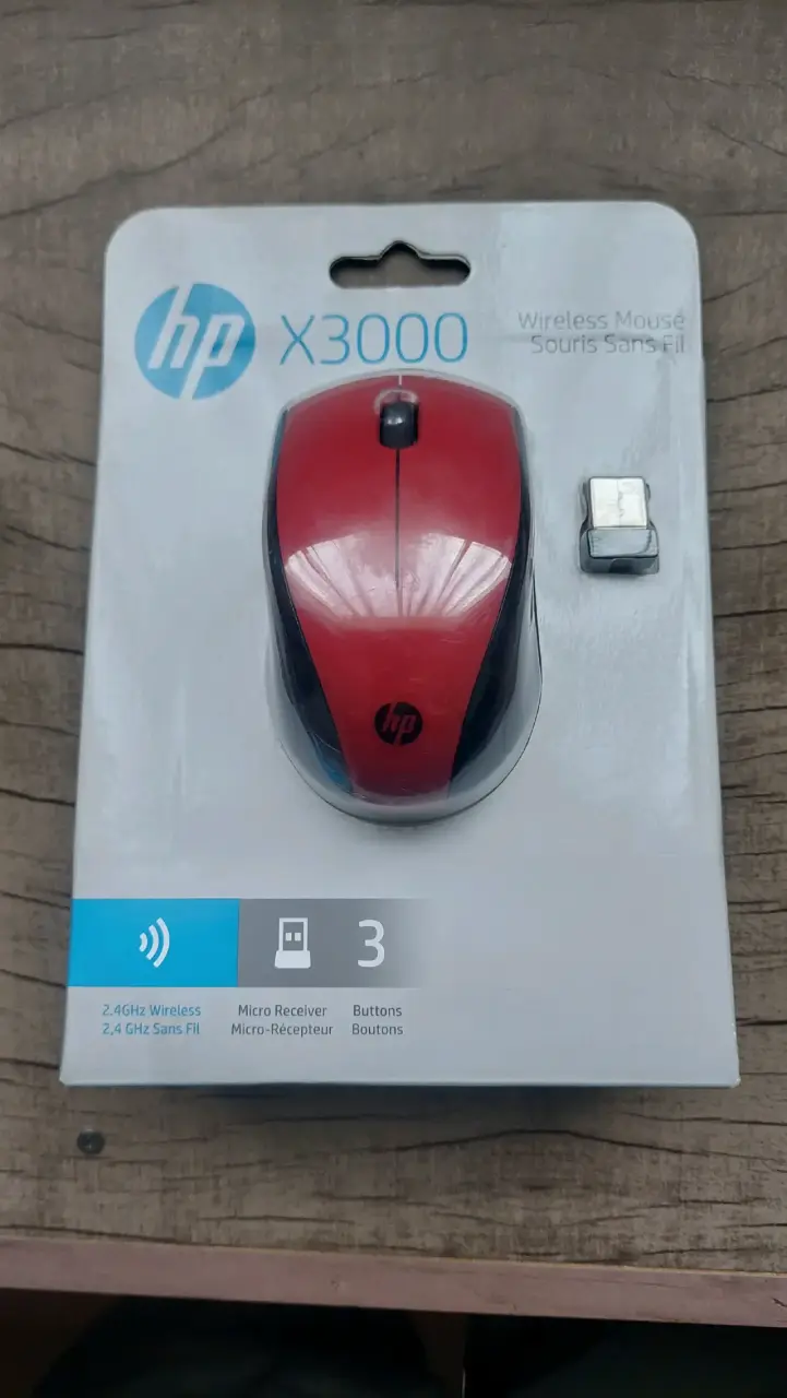 MOUSE INALÁMBRICO HP X3000 ROJO