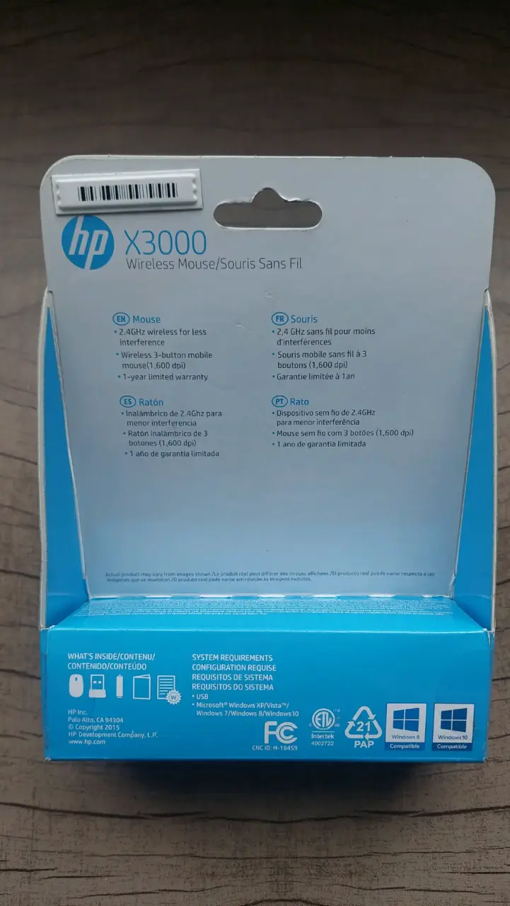 Mouse inalámbrico HP X3000 rojo - 2