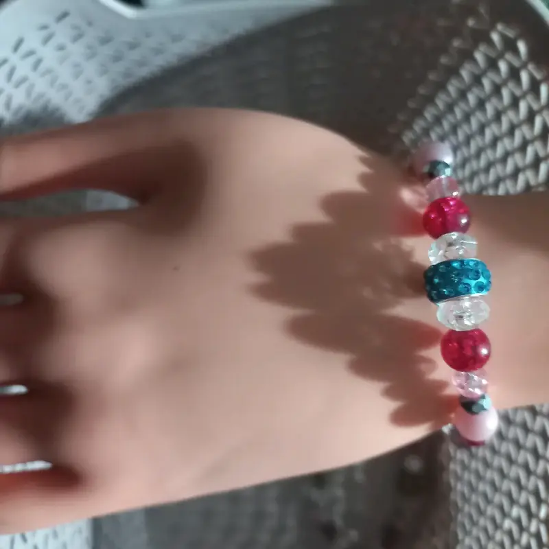 Pulsera de cuentas coloridas - 1
