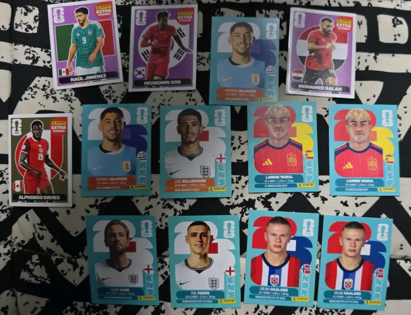 Colección de láminas de fútbol Panini