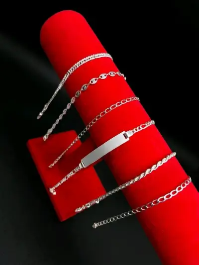 pulseras de plata elegantes - miniatura 1