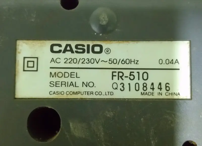Calculadora vintage Casio FR-510 - 2