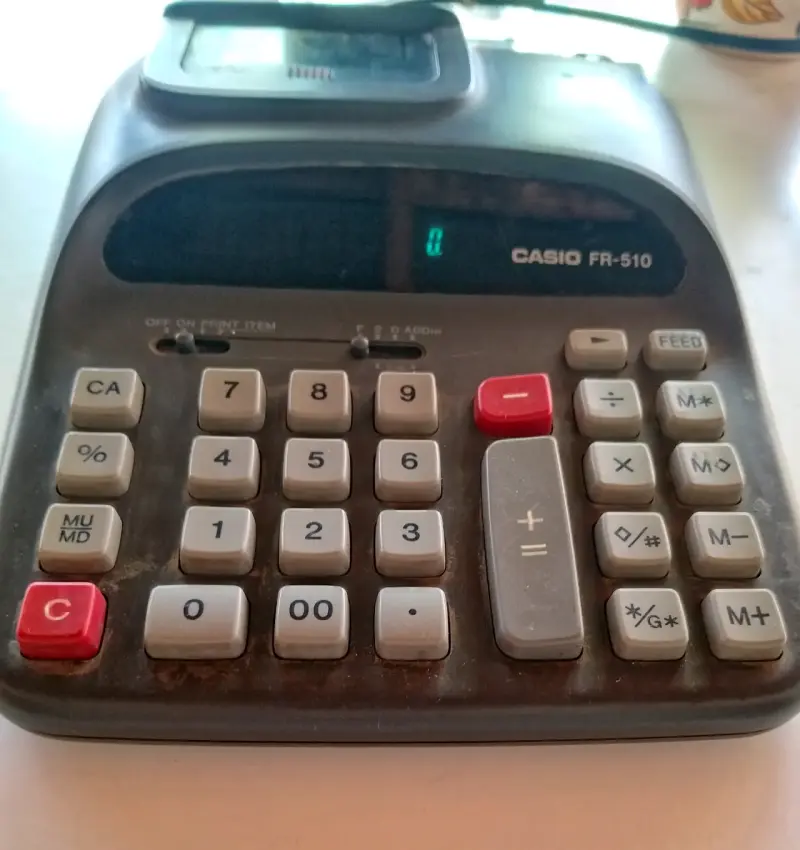 Calculadora vintage Casio FR-510 - 5