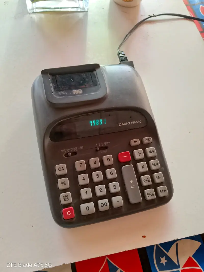 Calculadora vintage Casio FR-510 - 6