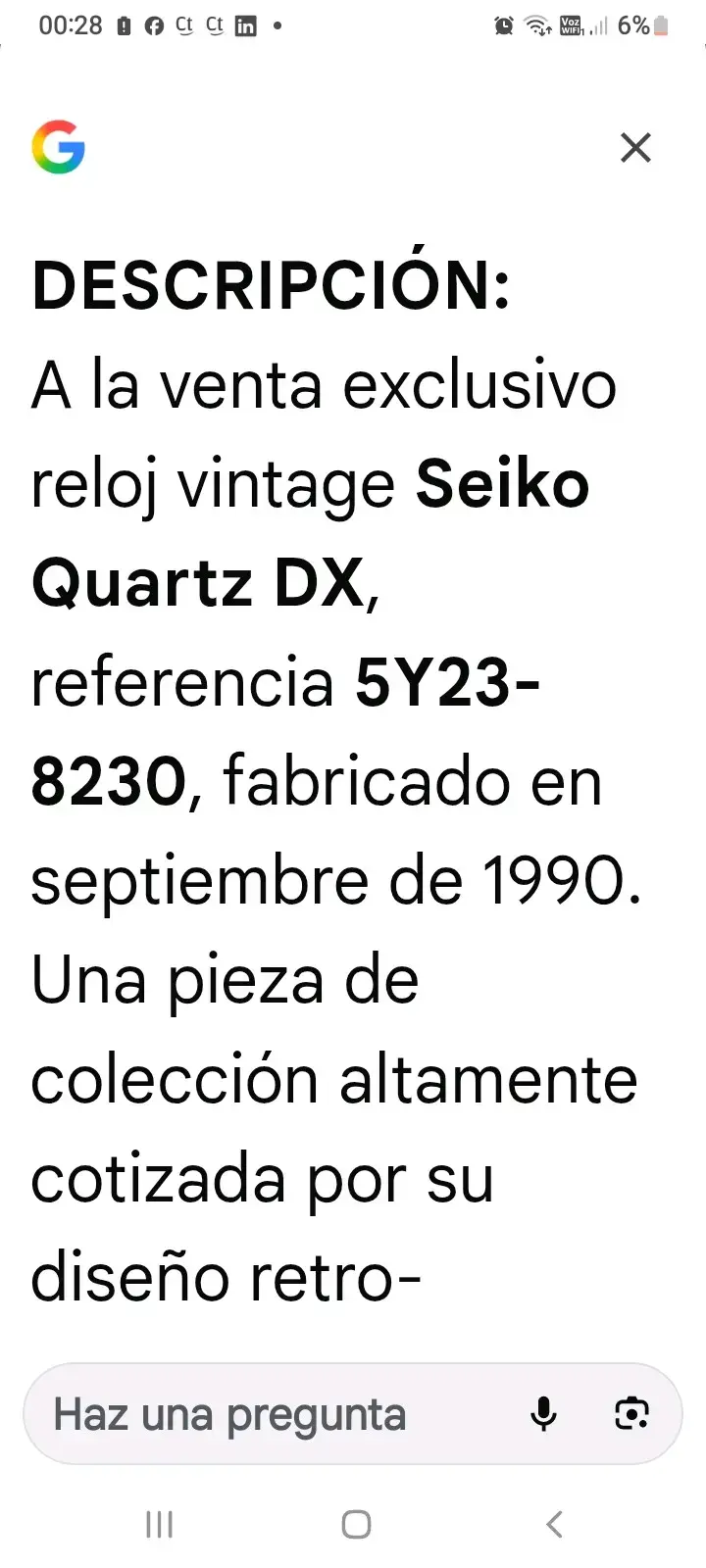 Reloj Seiko vintage de acero inoxidable - 5