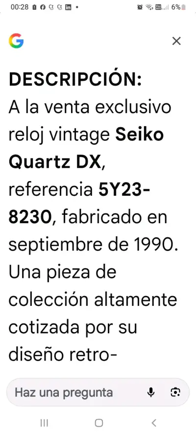 Reloj Seiko vintage de acero inoxidable - miniatura 5