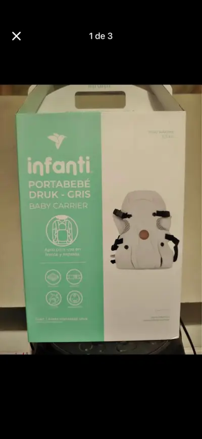 Portabebé Infanti Druk Gris - miniatura 1