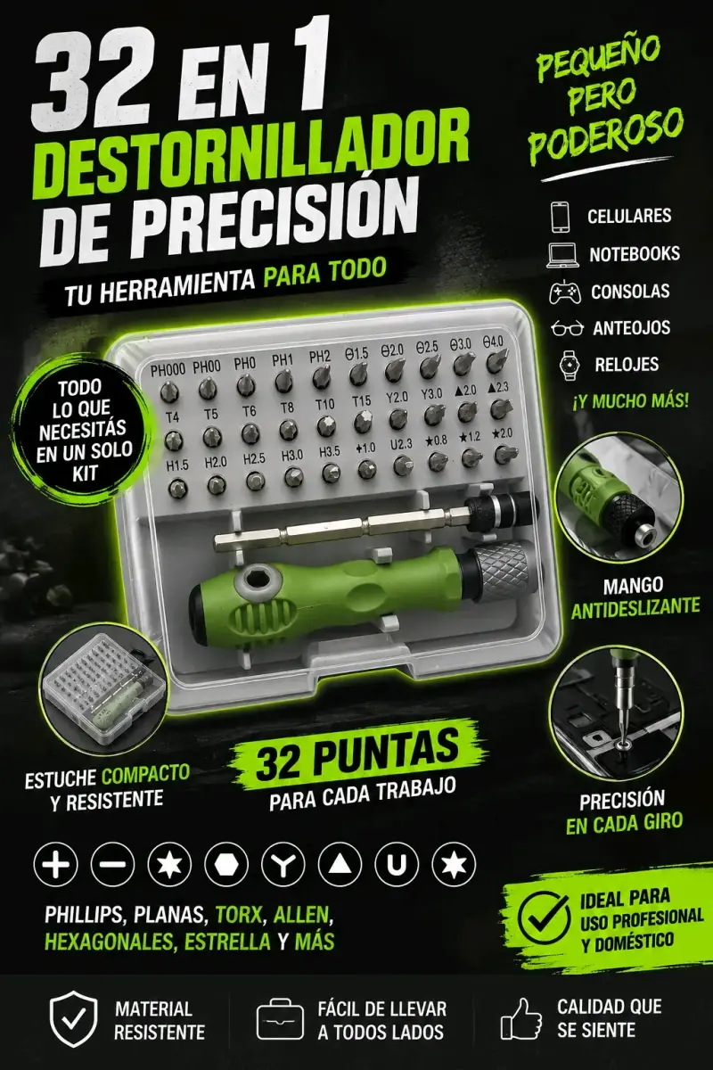 Destornillador de precisión 32 en 1 - 1