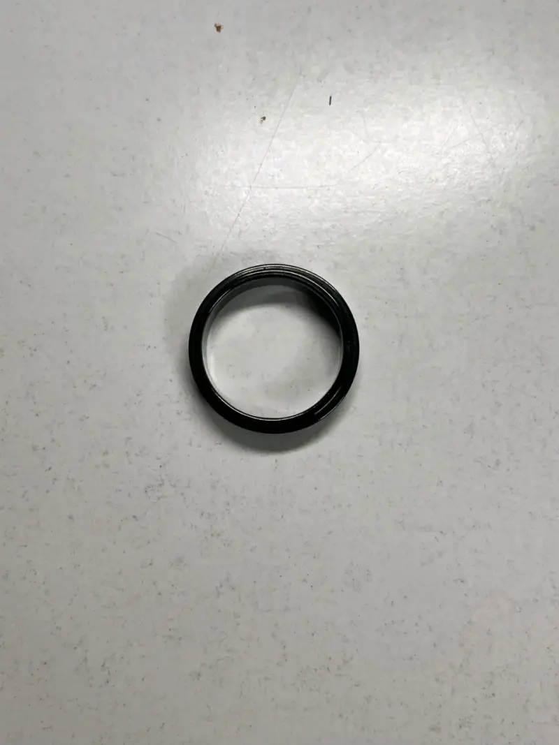 Anillo negro de acero inoxidable - 2