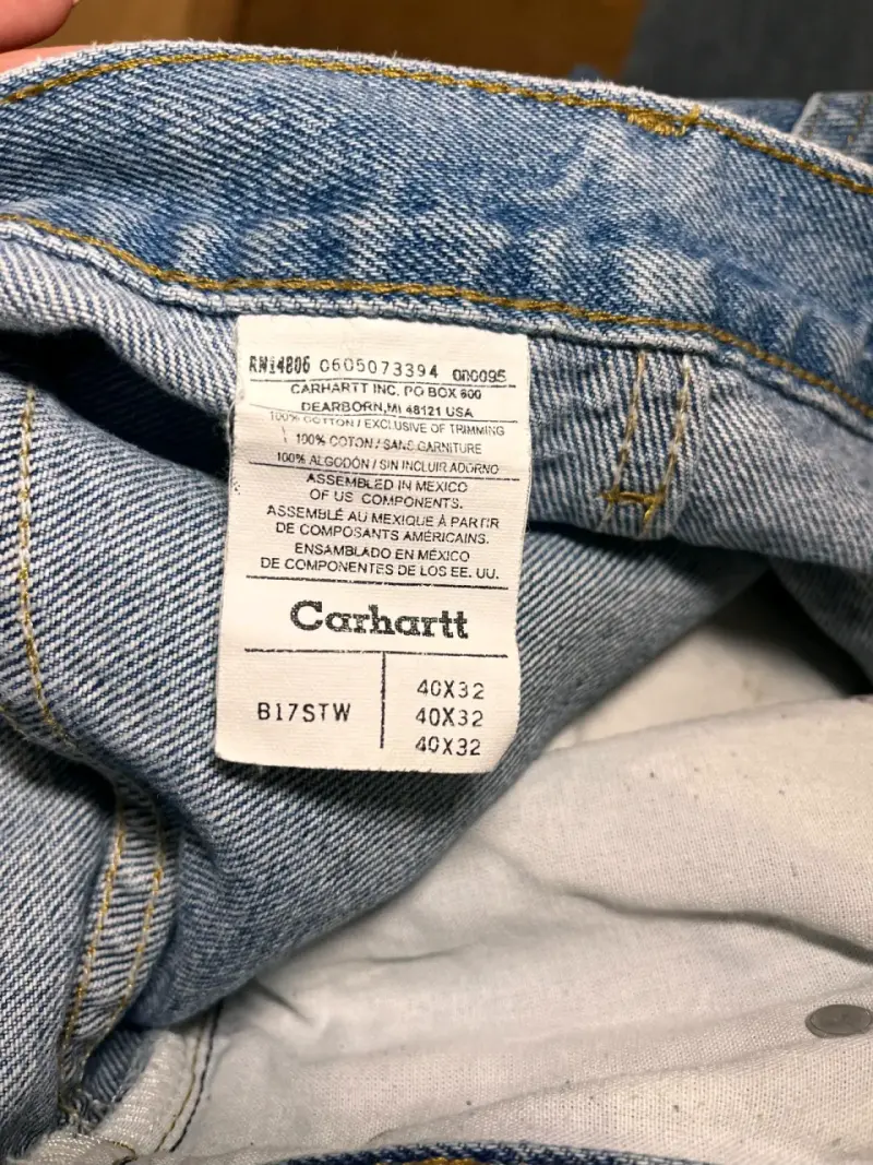 Jeans Carhartt azul clásico - 4