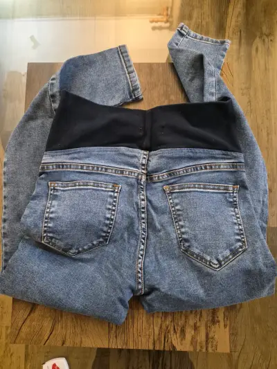 Jeans maternales azul oscuro - miniatura 2