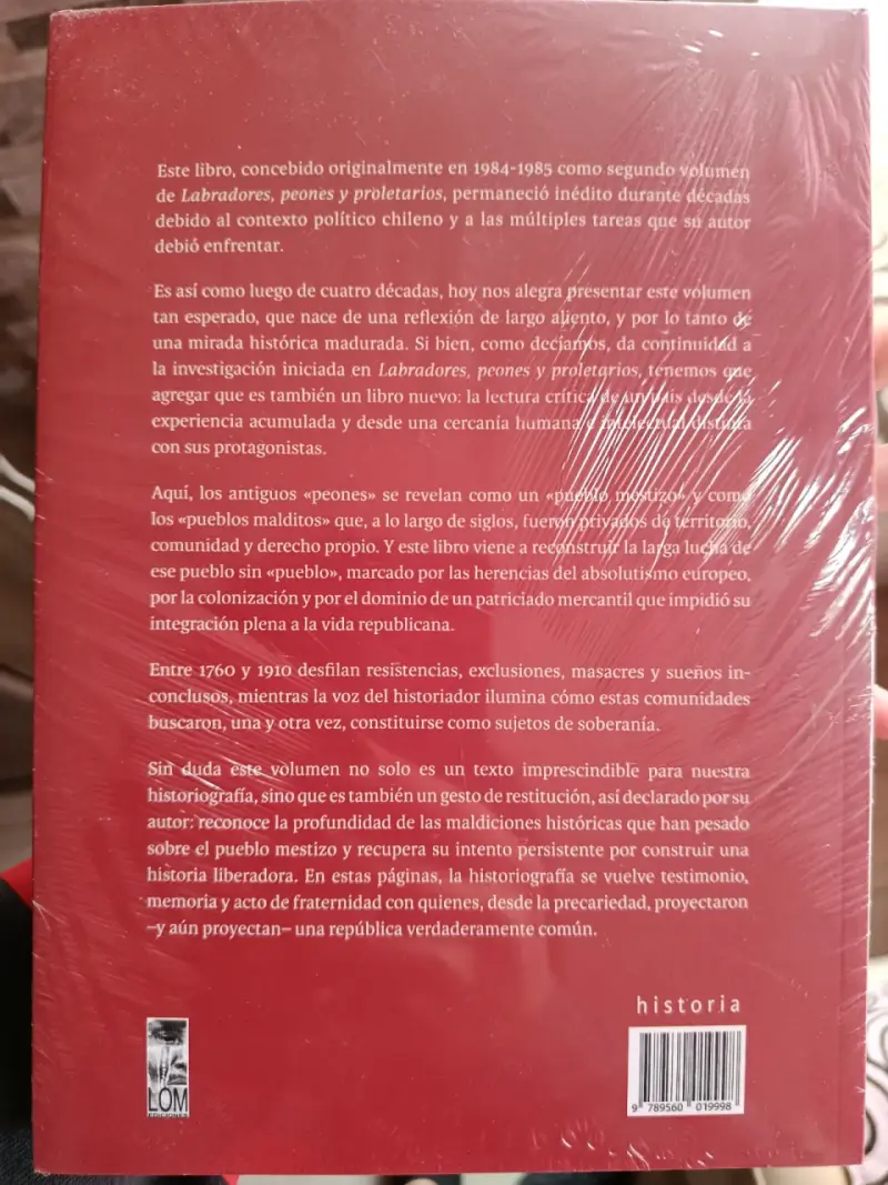 Libro 'Del pueblo maldito en Chile' de Gabriel Salazar - 2